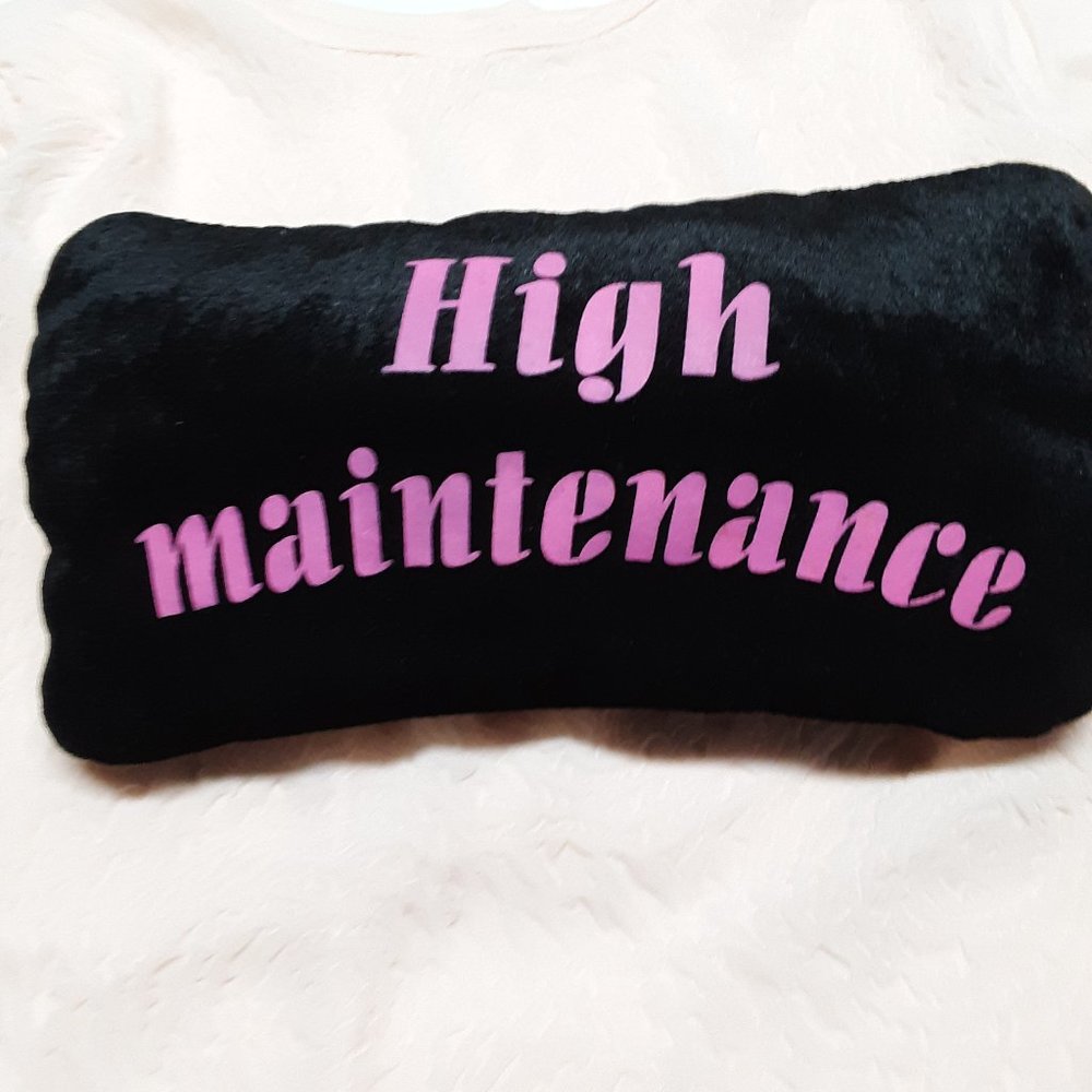Decorative Pillow "High Maintenance" Dan Dee VGUC